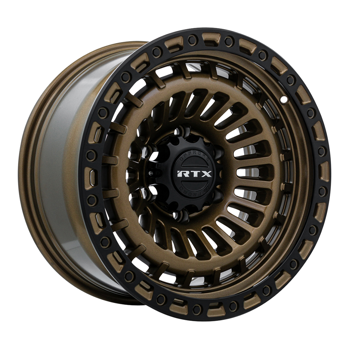 RTX Moab Bronze With Satin Black Lip 17x9 -15 5x127mm 71.5mm - Wheelwiz