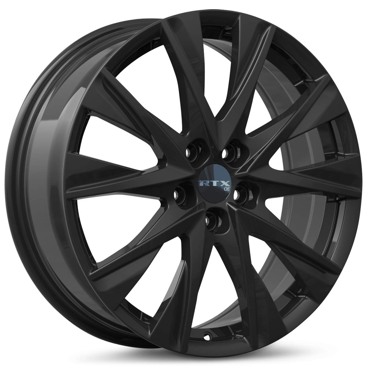 RTX MZ02 Gloss Black 17x7 +45 5x114.3mm 67.1mm