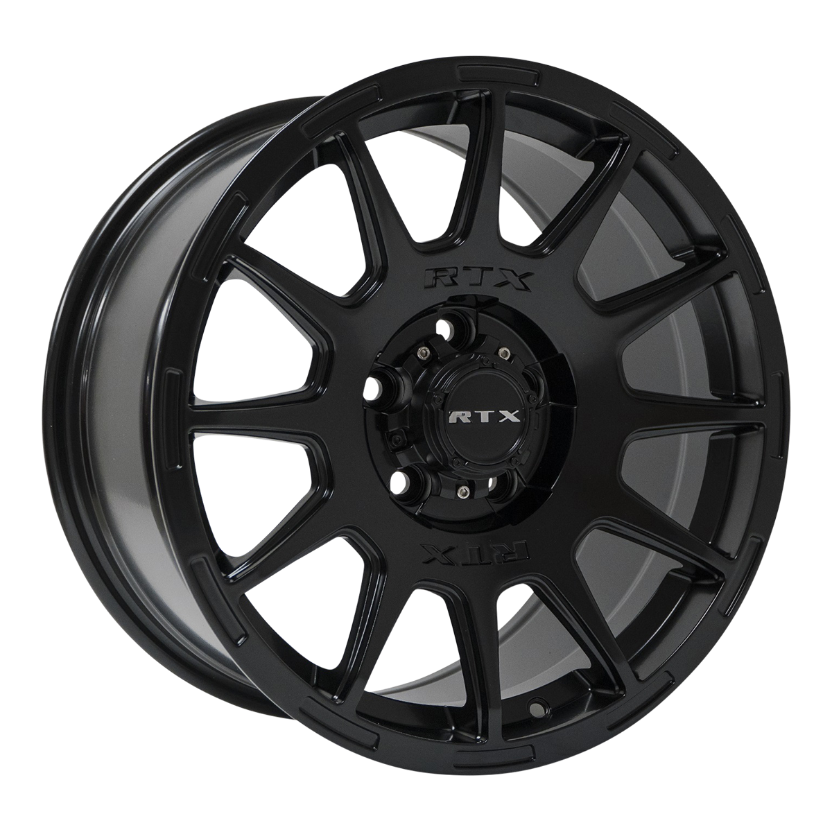 RTX Mini Baja Satin Black 17x8.5 +38 5x108mm 63.4mm - Wheelwiz