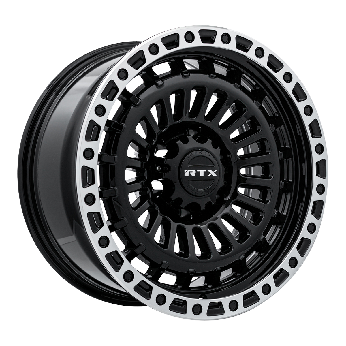 RTX Moab Gloss Black Machined Lip 17x9 0 5x139.7mm 78.1mm