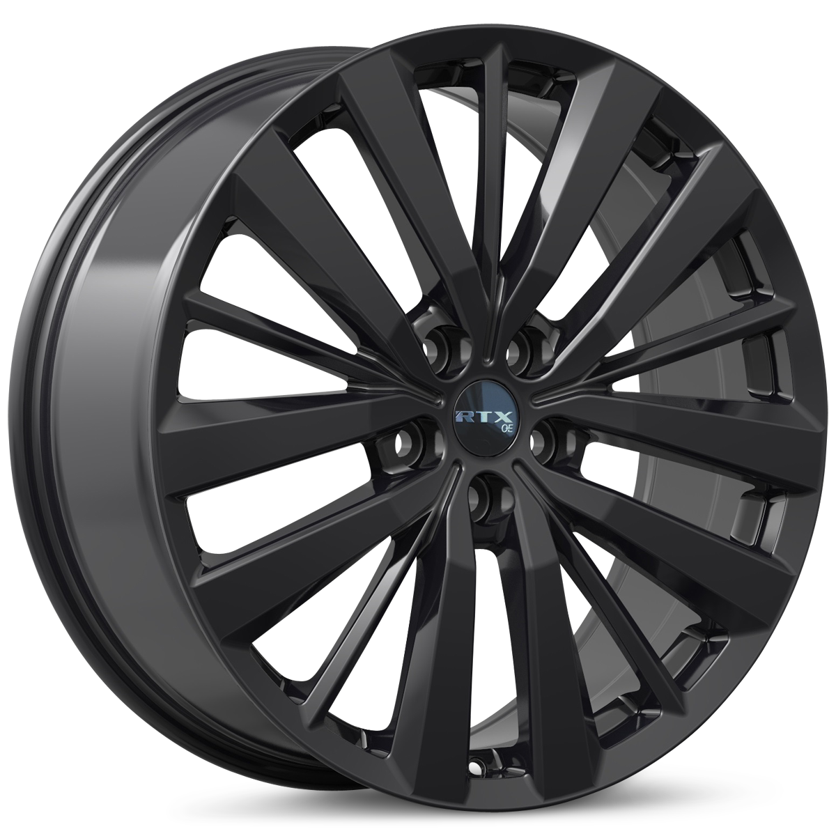 RTX NI02 Gloss Black 17x7 +35 5x114.3mm 66.1mm - Wheelwiz