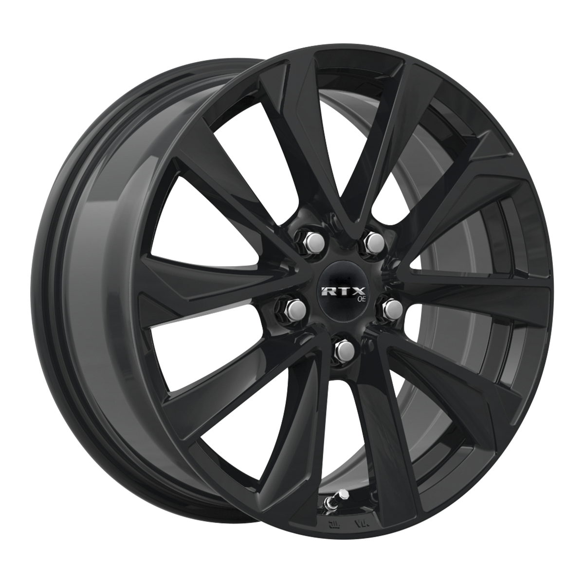RTX Noda Gloss Black 19x7.5 +40 5x114.3mm 60.1mm - Wheelwiz