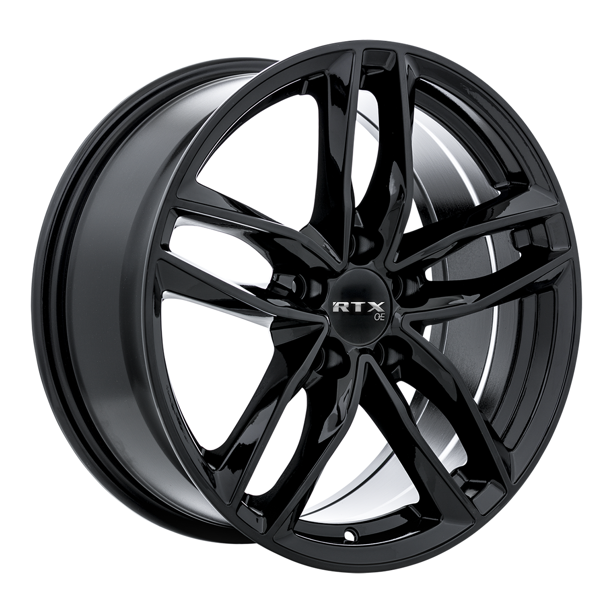 RTX Nuremberg Gloss Black 19x8.5 +35 5x112mm 66.6mm - Wheelwiz