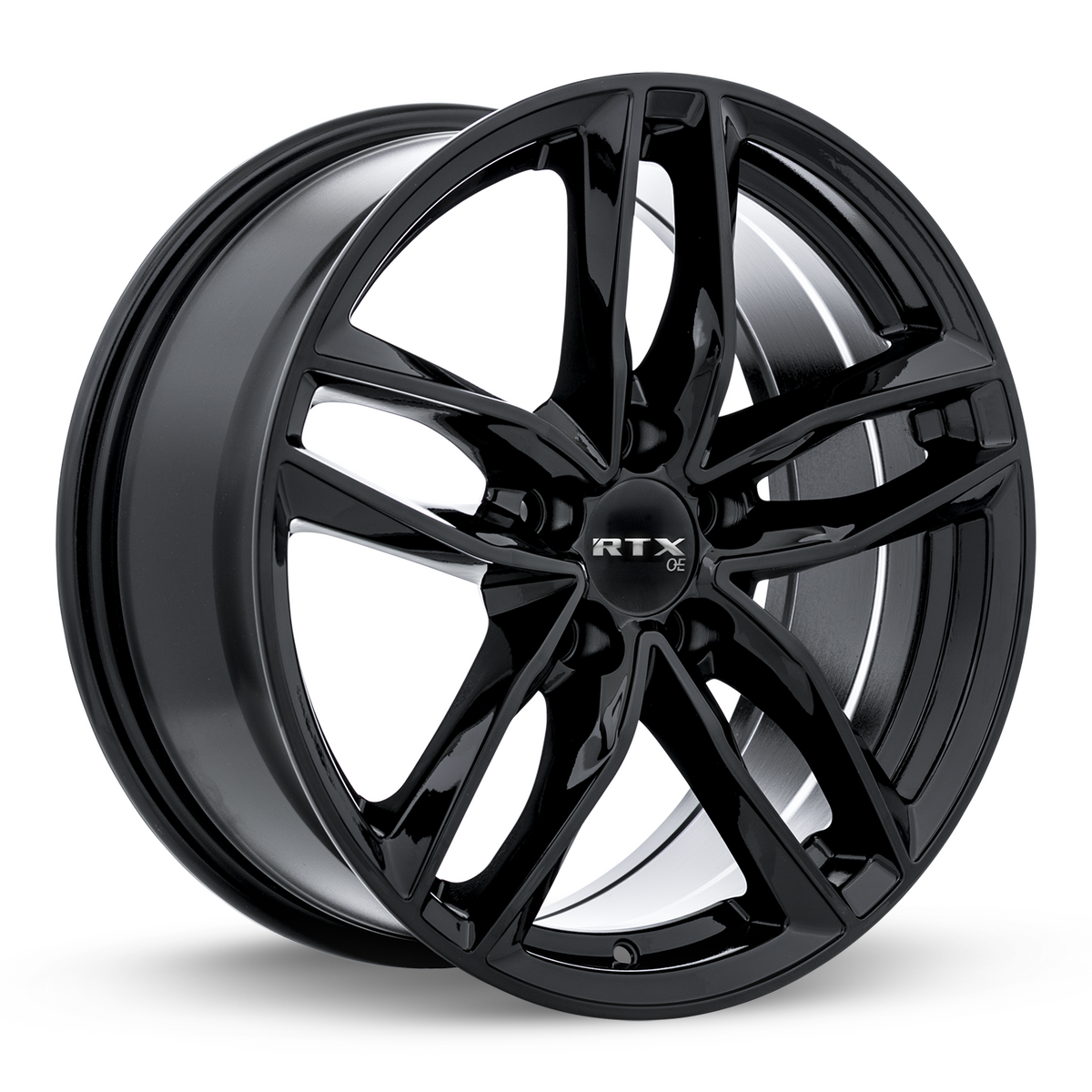 RTX Nuremberg Gloss Black 19x8.5 +35 5x112mm 66.6mm - Wheelwiz