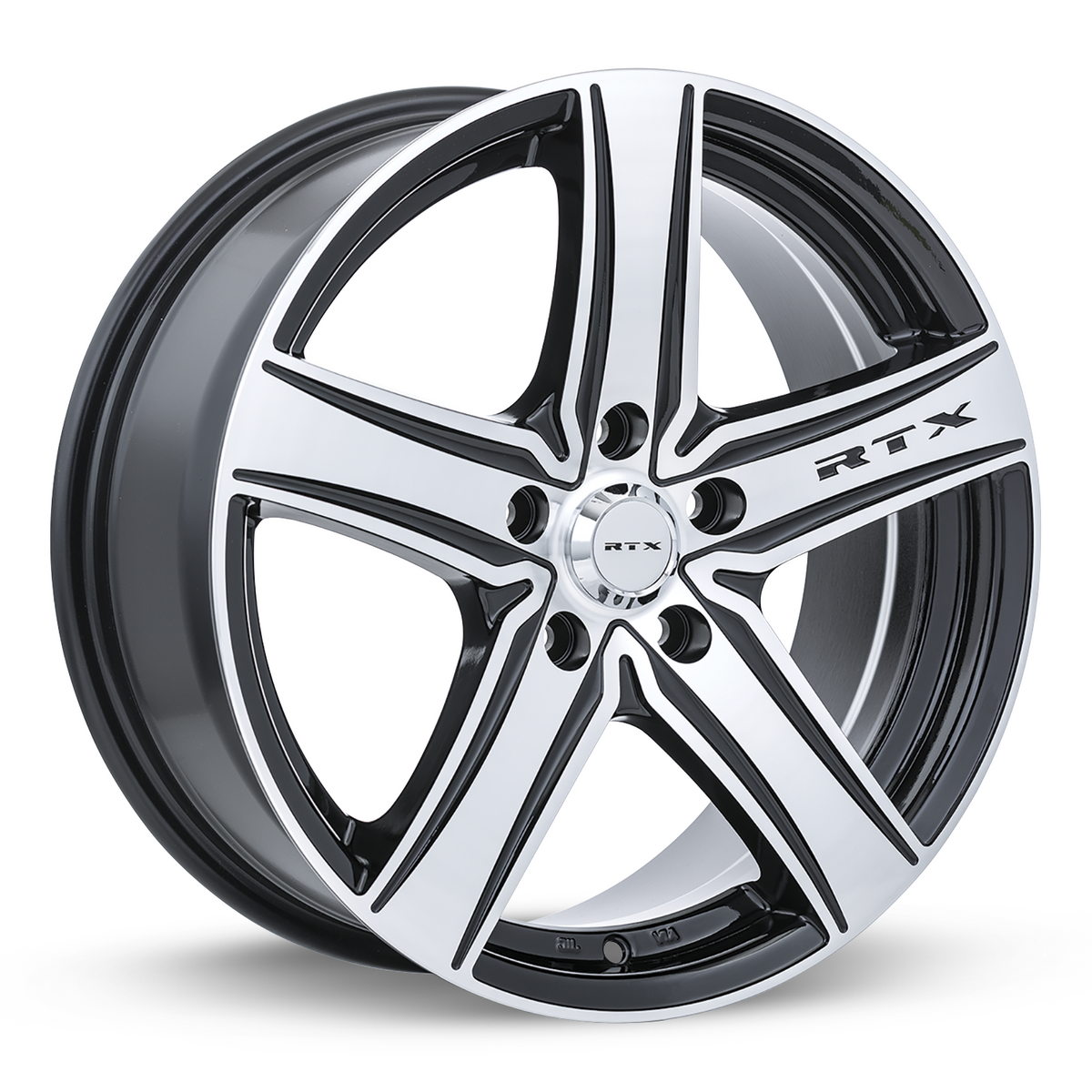 RTX Notorious Black Machined 16x7 +42 5x114.3mm 73.1mm - WheelWiz