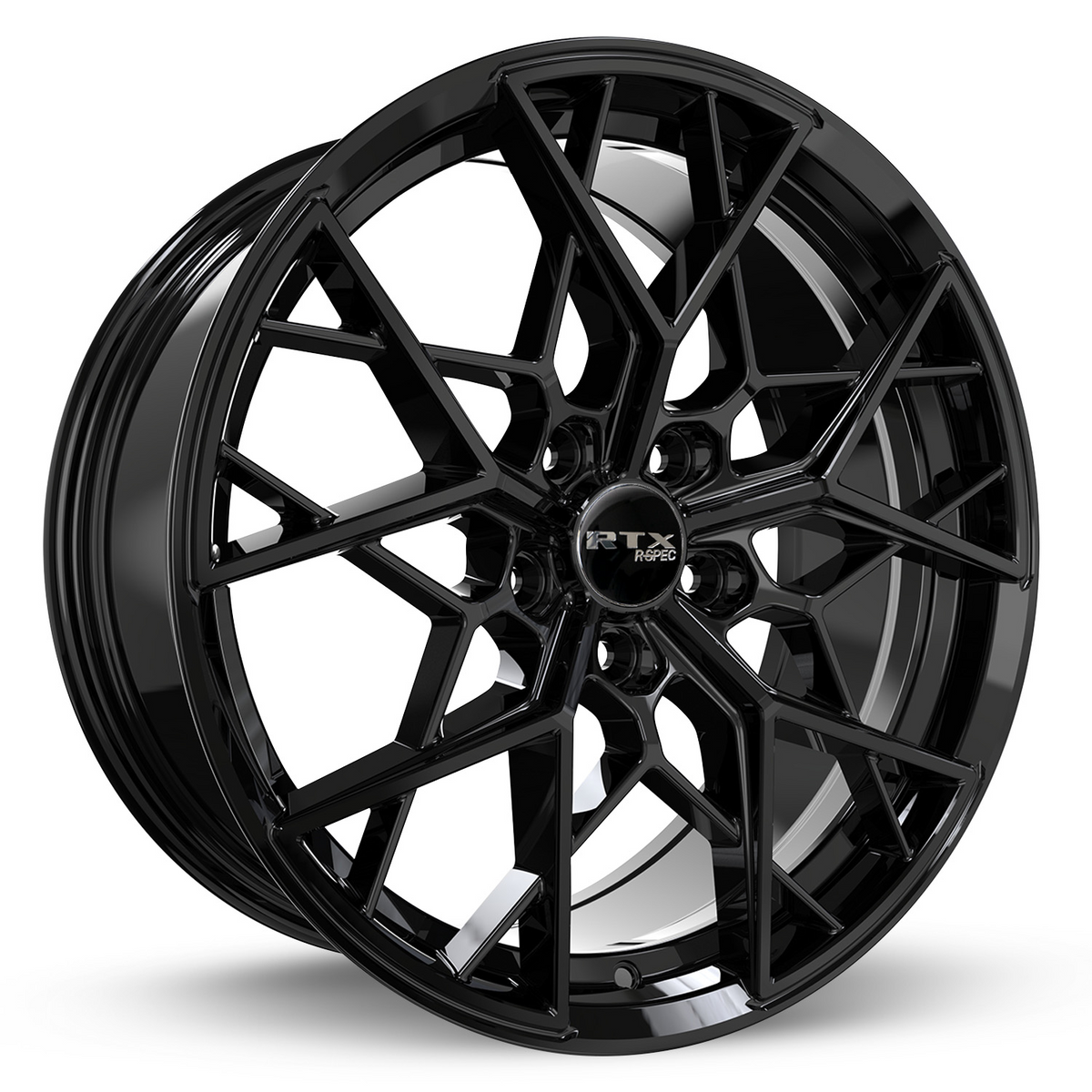 RTX Nova Gloss Black 18x8 +42 5x114.3mm 73.1mm - Wheelwiz