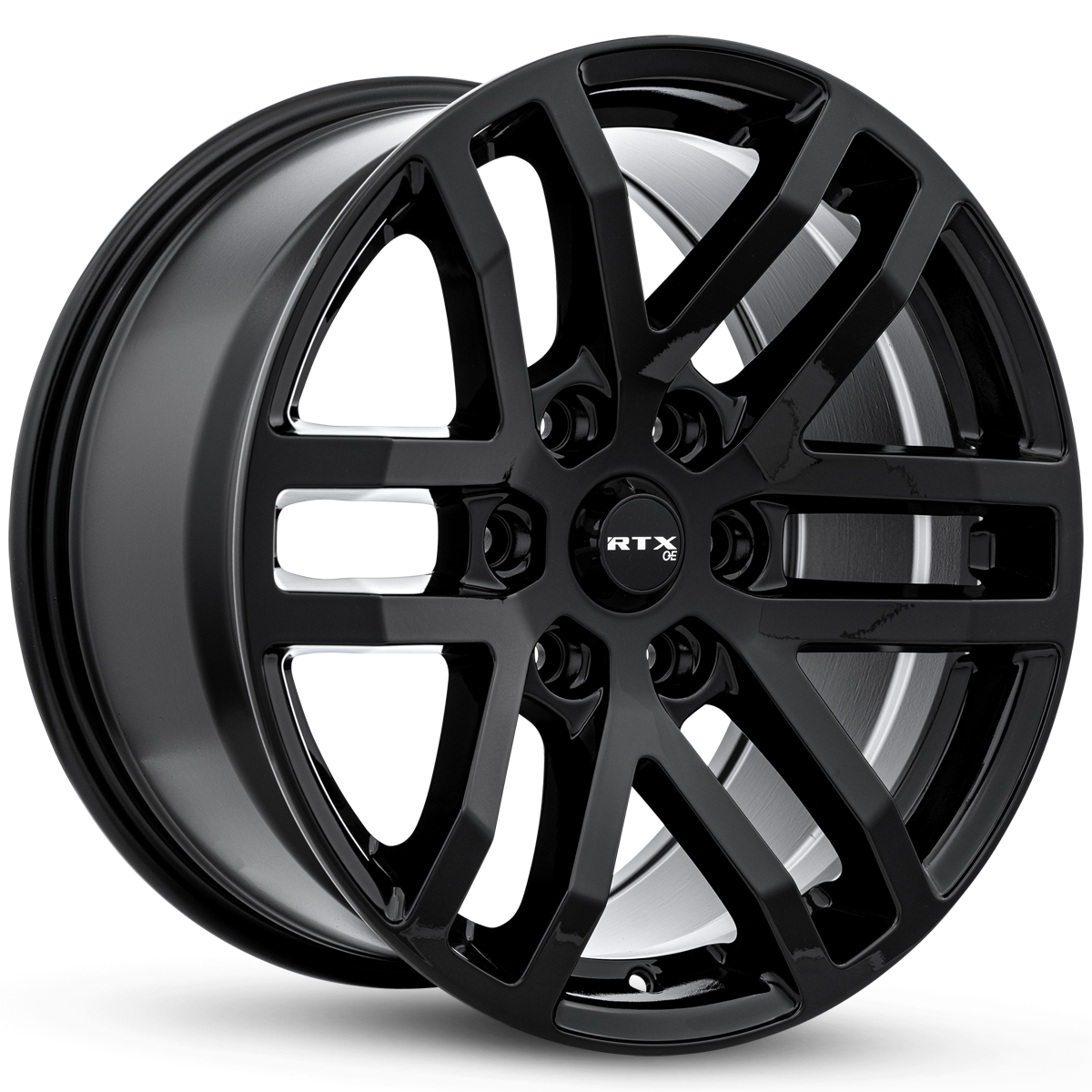 RTX Oak Gloss Black 17x8.5 +30 6x135mm 87.1mm - Wheelwiz