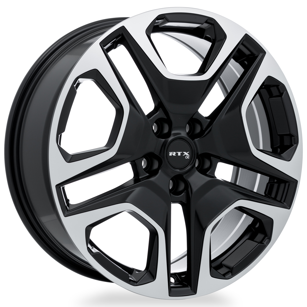 RTX Osaka Satin Black Machined 19x7.5 +35 5x114.3mm 60.1mm - Wheelwiz