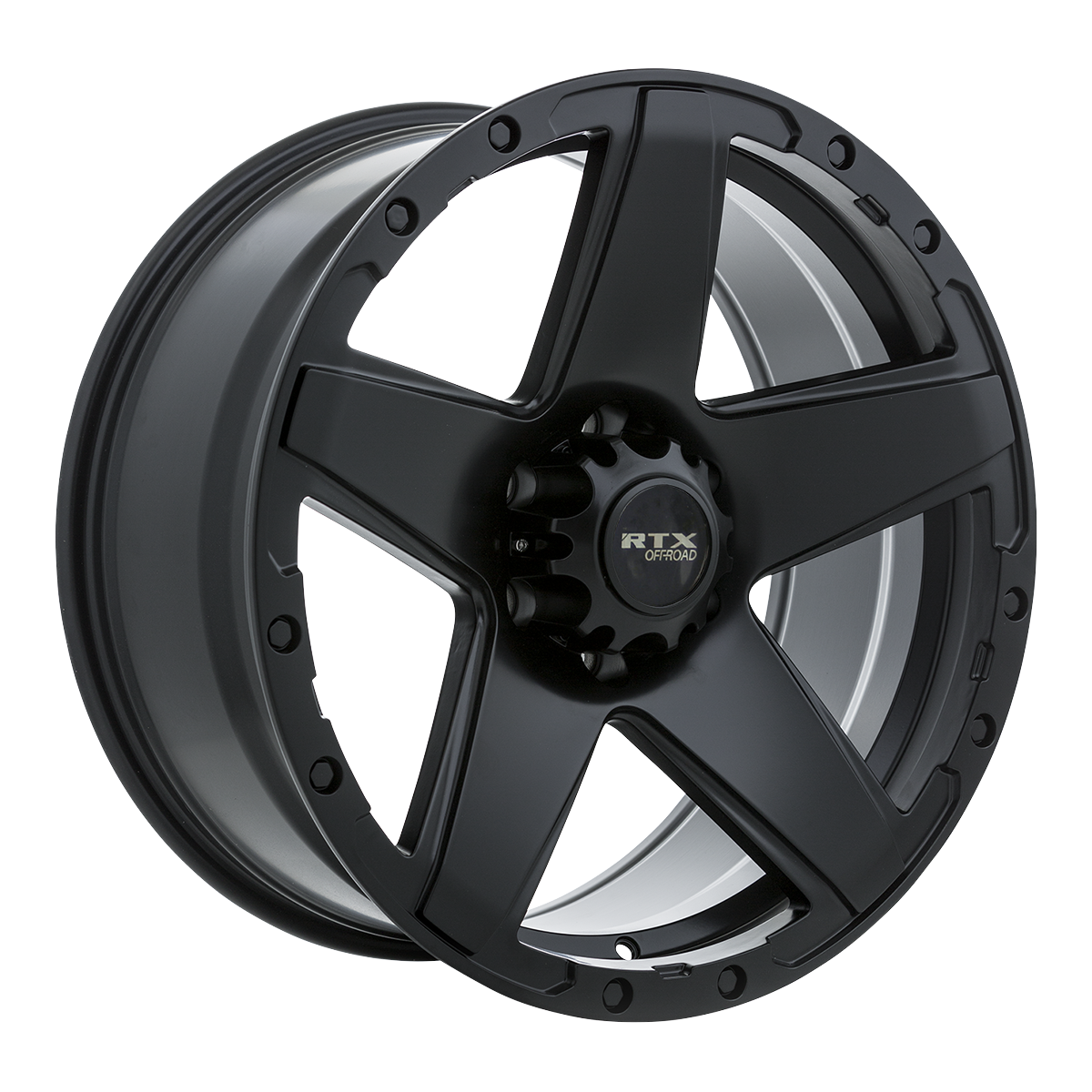 RTX Outlaw Satin Black 17x8 +10 6x135mm 87.1mm - Wheelwiz