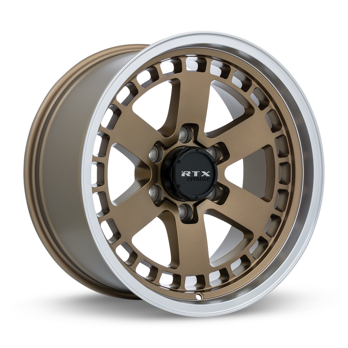 RTX Ozark Satin Bronze Machined Lip 18x9 0 6x135mm 87.1mm - Wheelwiz