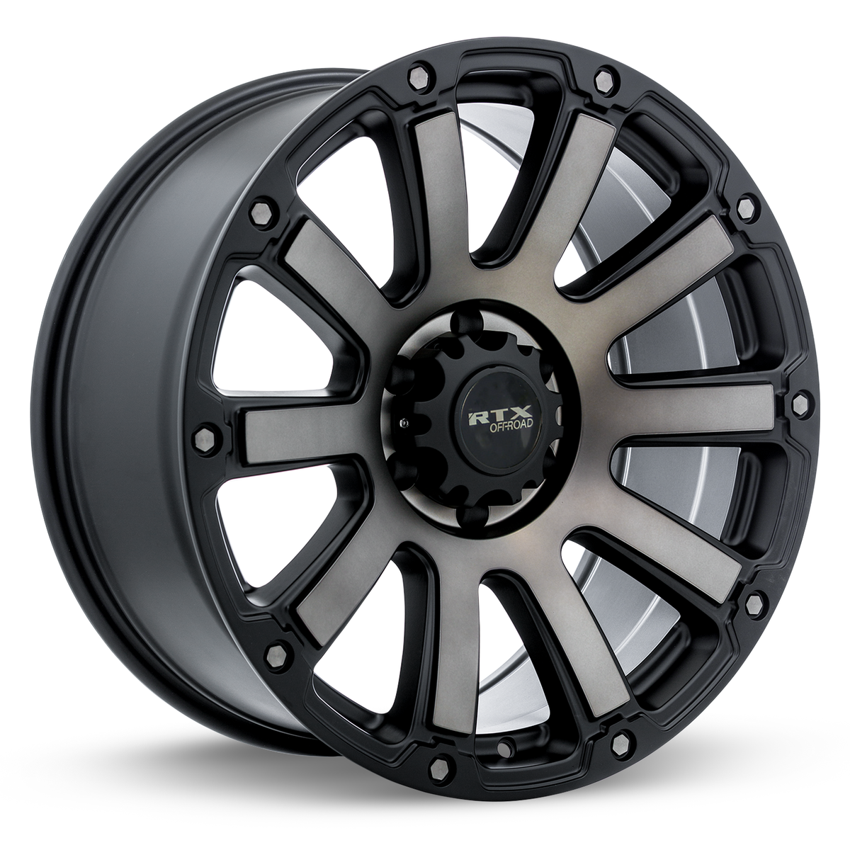 RTX Panzer Satin Black Machined Tinted Bronze 17x9 0 5x127mm 71.5mm
