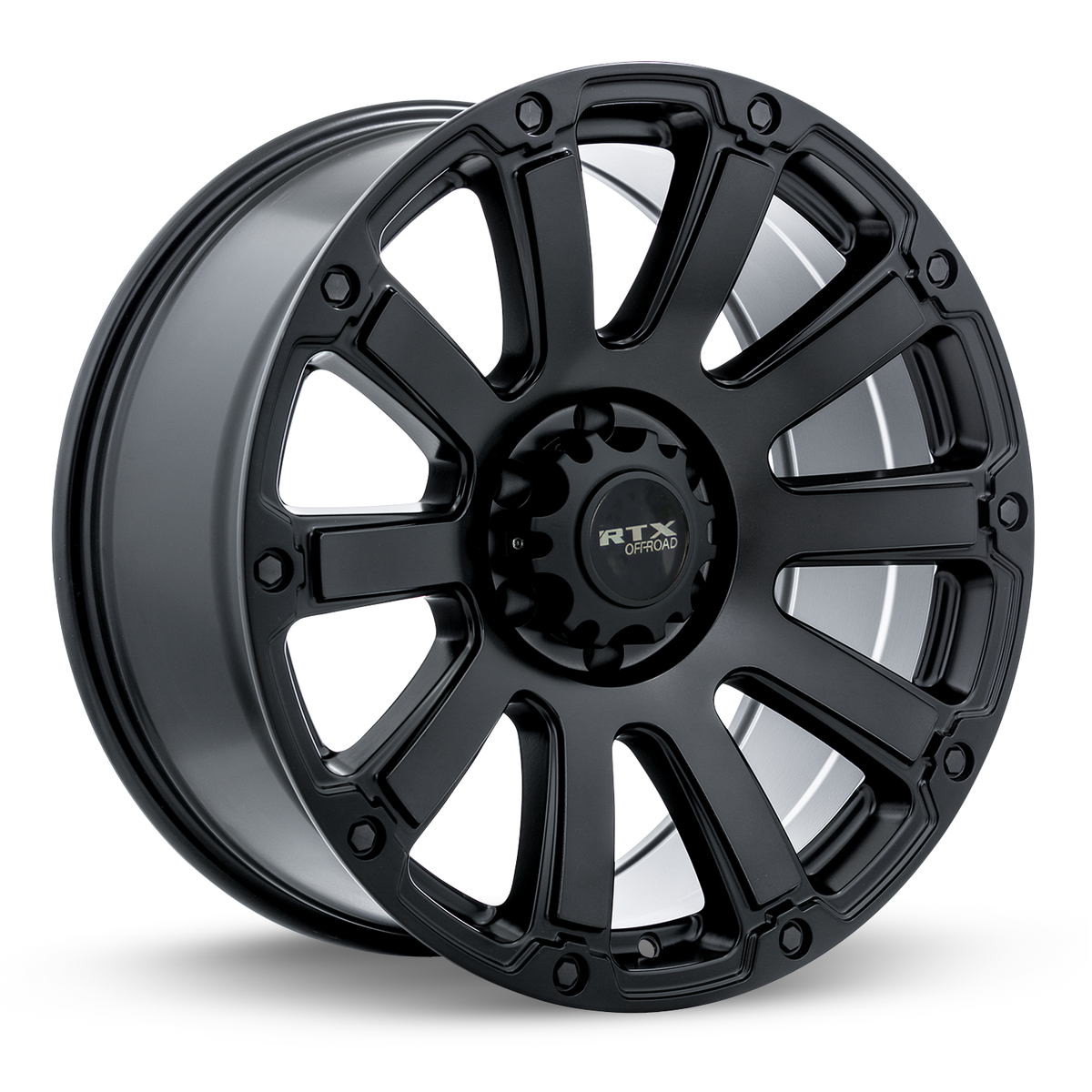 RTX Panzer Satin Black Machined Dark Grey 17x9 0 5x127mm 71.5mm - Wheelwiz