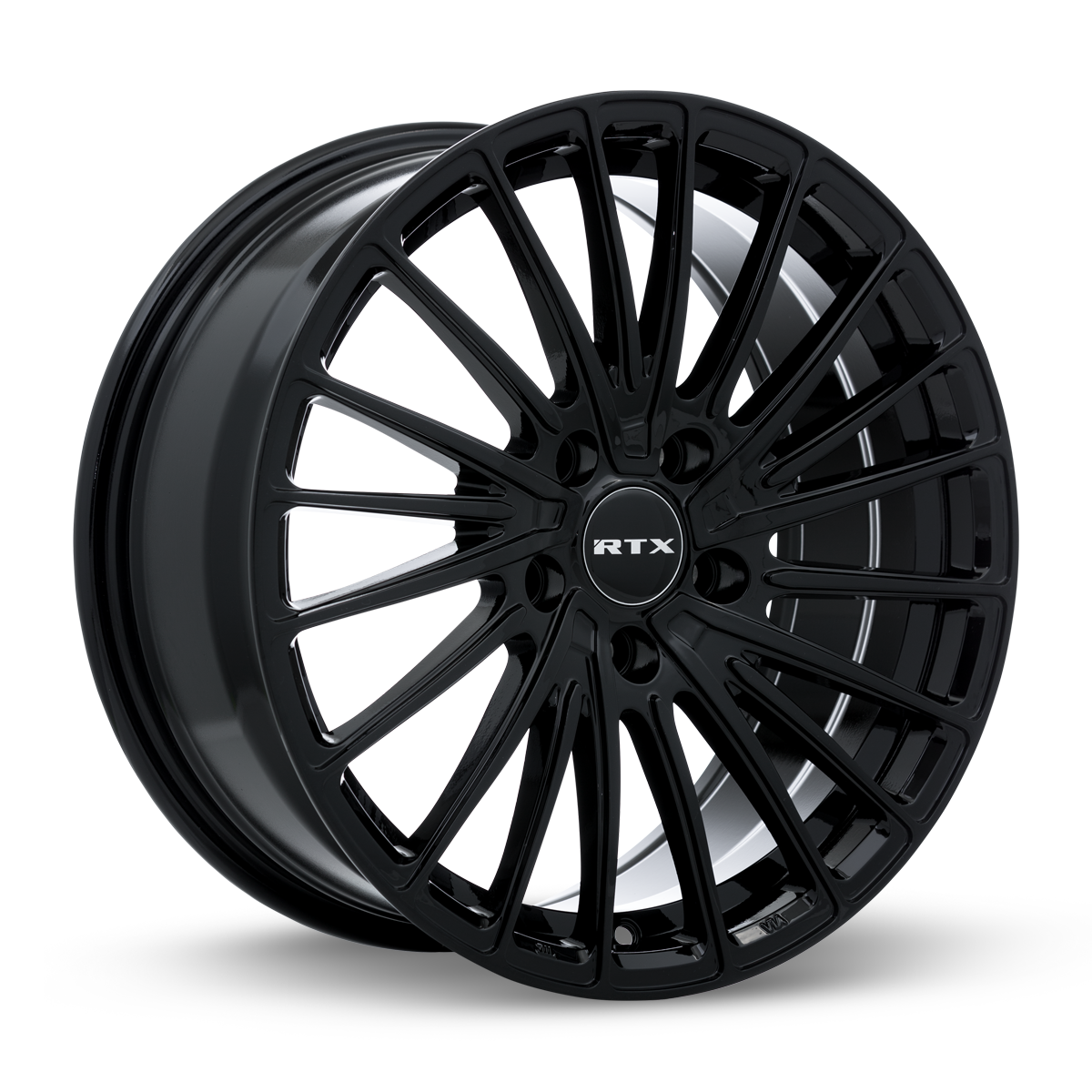 RTX Polar Gloss Black 18x8 +40 5x114.3mm 73.1mm - Wheelwiz