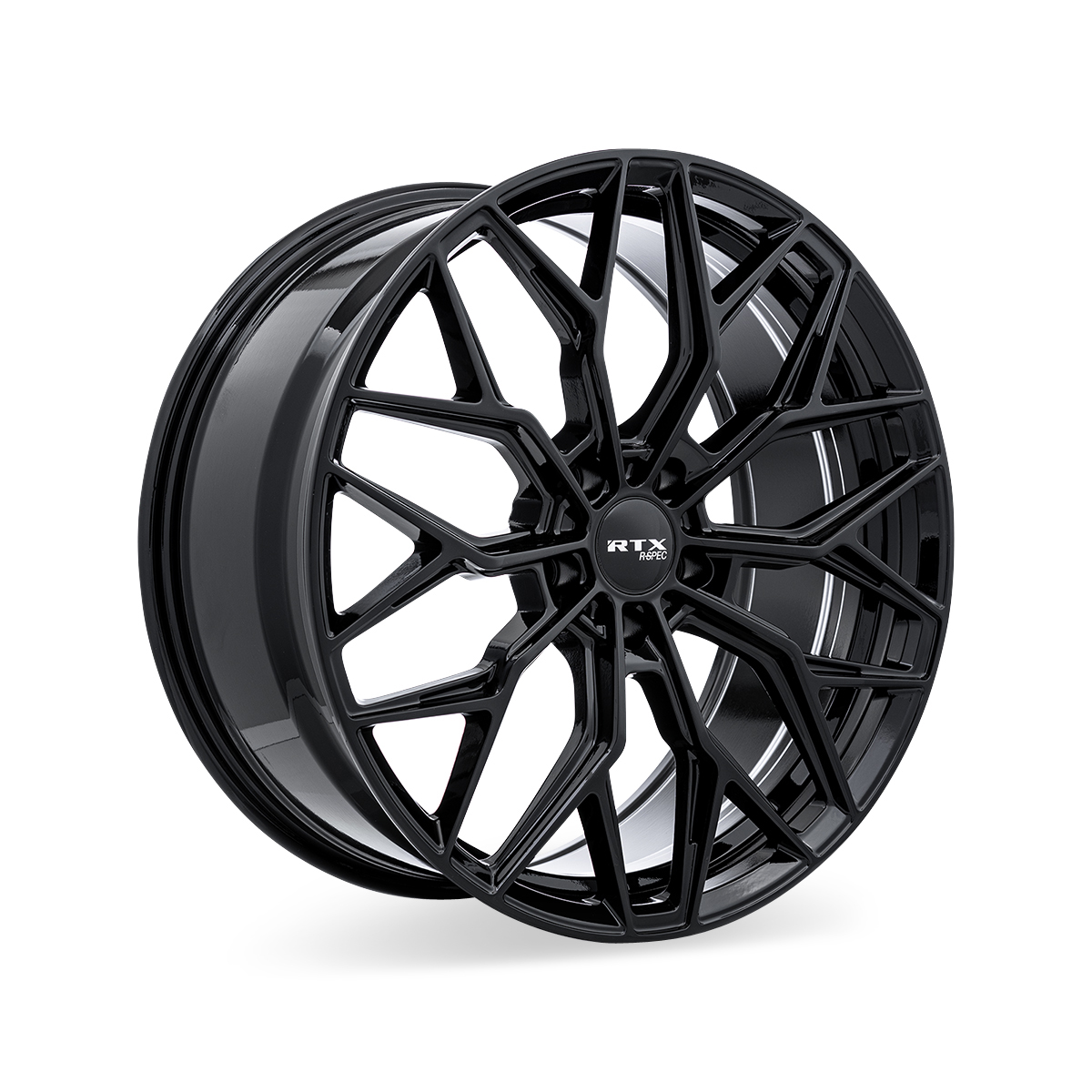 RTX RS02 Gloss Black 18x8 +38 5x114.3mm 73.1mm - Wheelwiz
