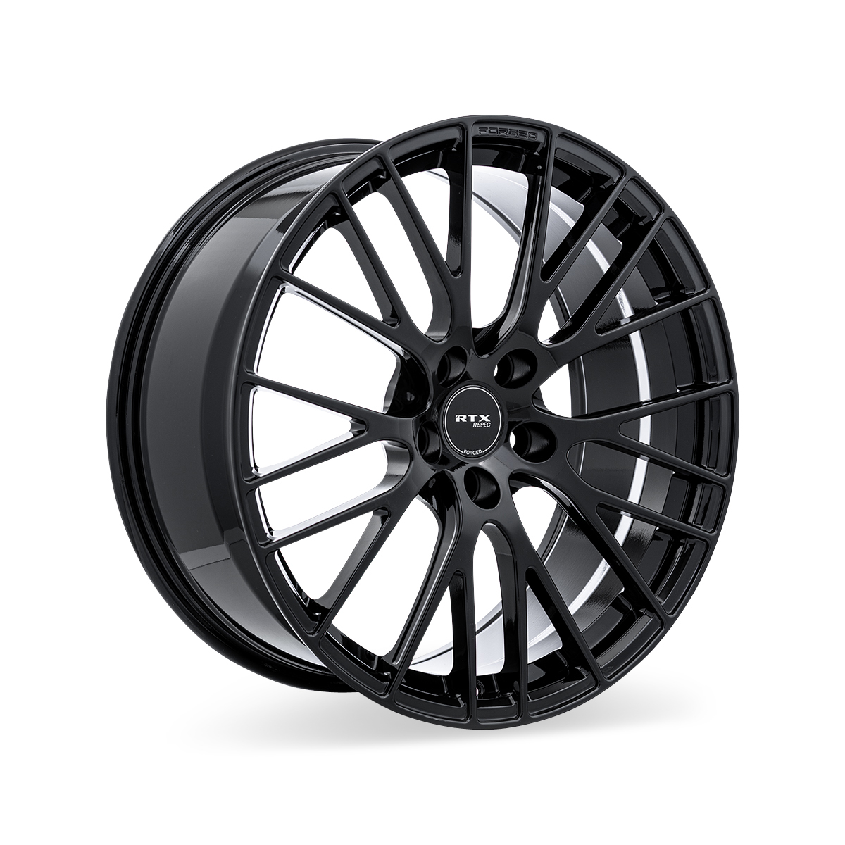 RTX RS04F Gloss Black 19x9.5 +40 5x114.3mm 64.1mm - Wheelwiz