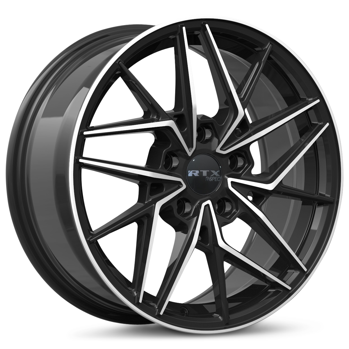 RTX RS11 Gloss Black Machined 17x7 +42 5x114.3mm 73.1mm - Wheelwiz