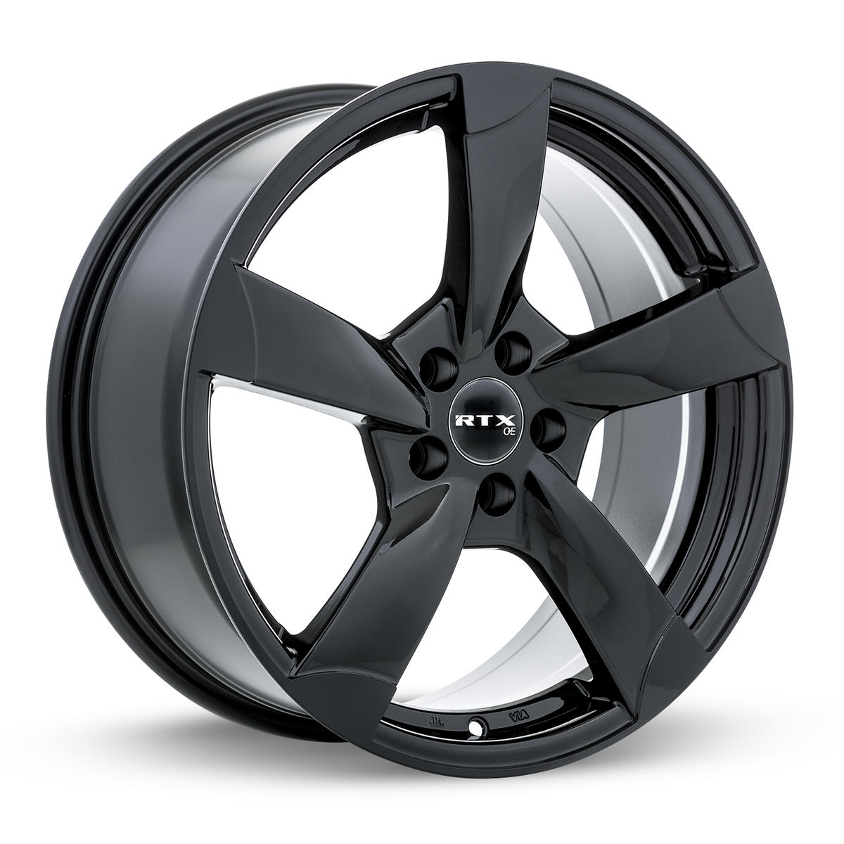 RTX RS II Gloss Black 18x8 +35 5x112mm 66.6mm - Wheelwiz