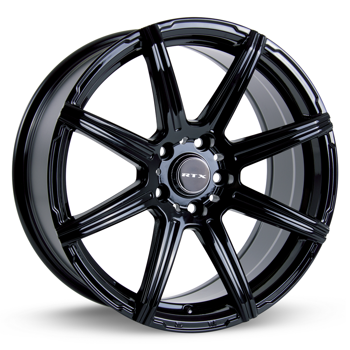 RTX Compass Gloss Black 18x8 +40 5x108mm 63.4mm