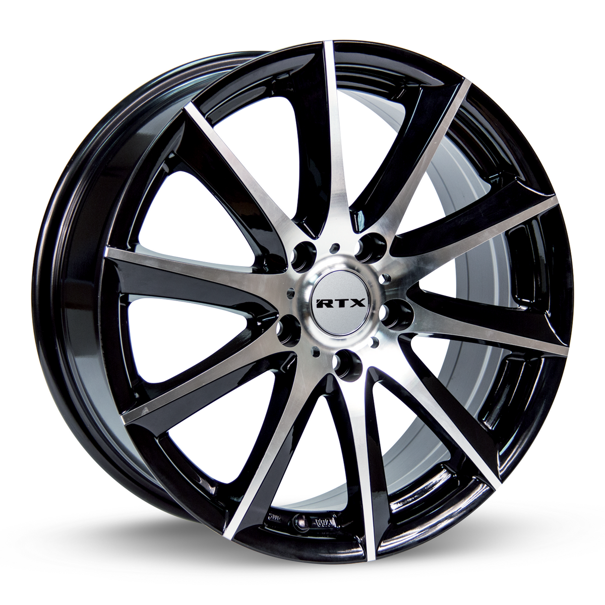 RTX Dynamo Black Machined 15x6.5 +38 4x100mm 73.1mm - Wheelwiz