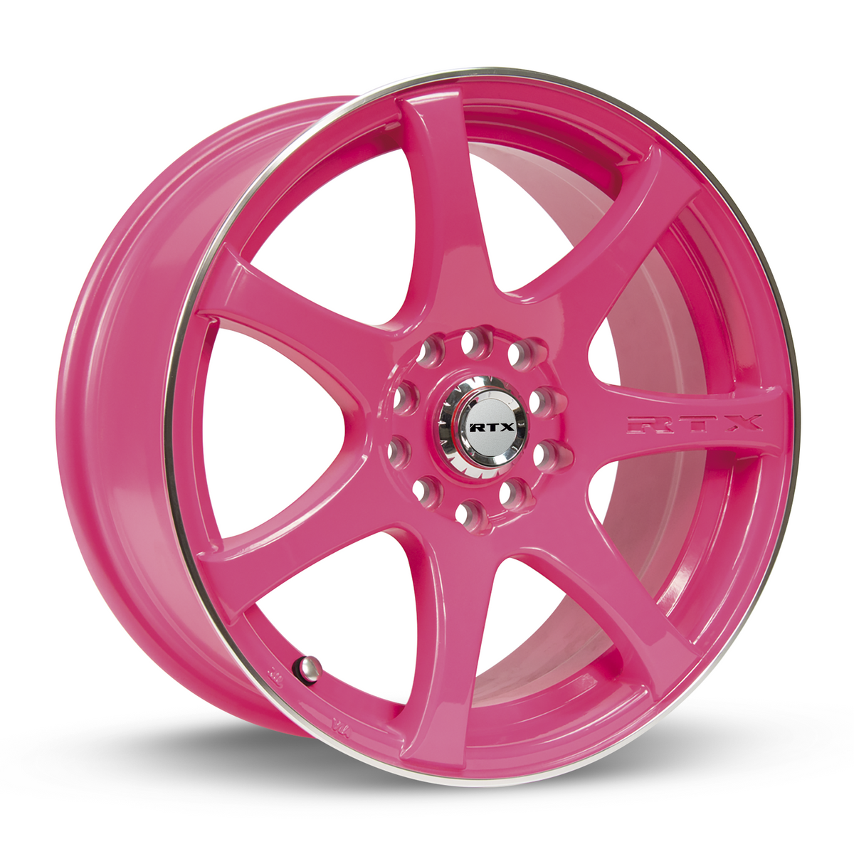 RTX Ink Diva (pink Machined) 15x6.5 +40 4x100|4x114.3mm 73.1mm - Wheelwiz