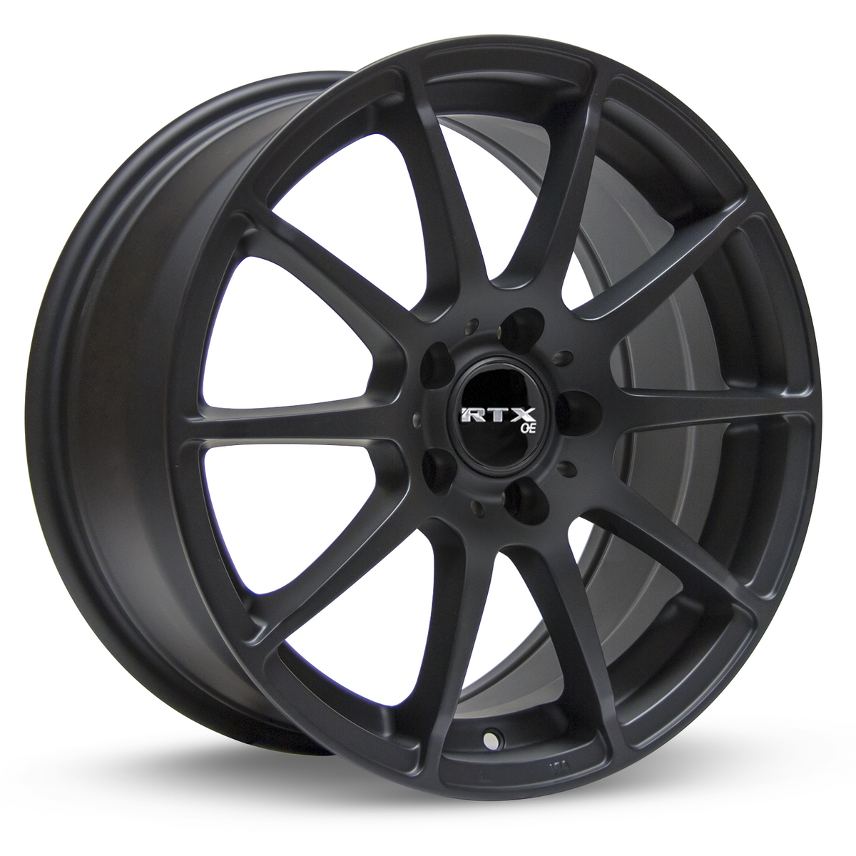 RTX Munich Matte Black 19x8.5 +45 5x112mm 66.6mm - Wheelwiz