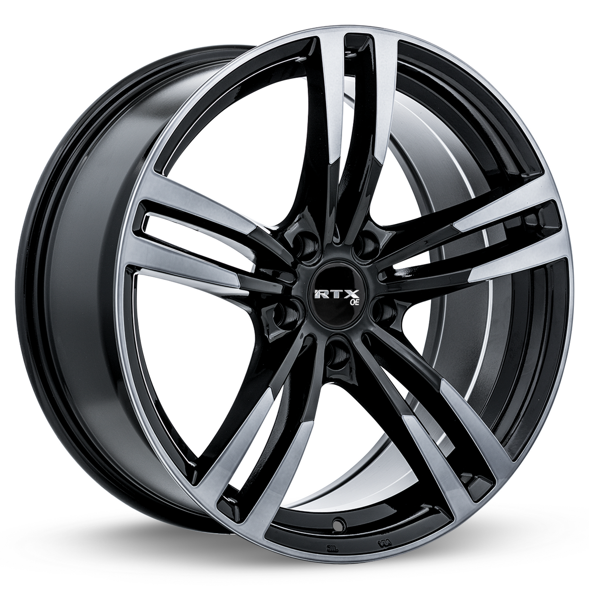 RTX Graz Black Machined Grey 18x8 +35 5x120mm 72.6mm - Wheelwiz