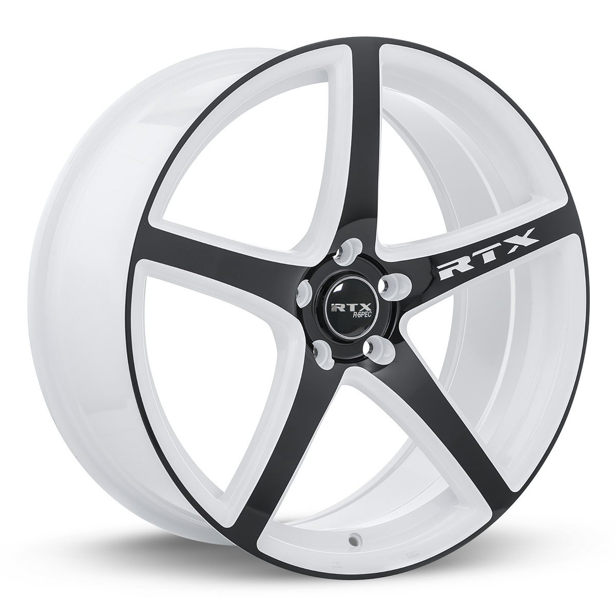 RTX Illusion White And Black 17x7.5 +42 5x114.3mm 73.1mm - Wheelwiz