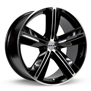 RTX SMS Black Machined 17x7.5 +40 5x114.3mm 73.1mm