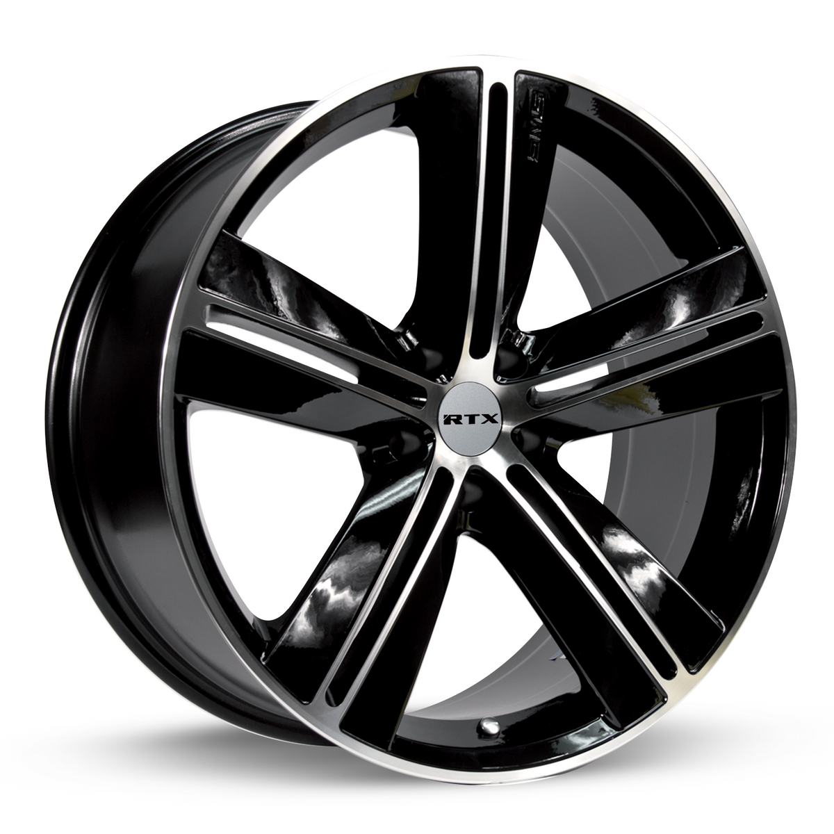 RTX SMS Black Machined 17x7.5 +40 5x114.3mm 73.1mm - Wheelwiz