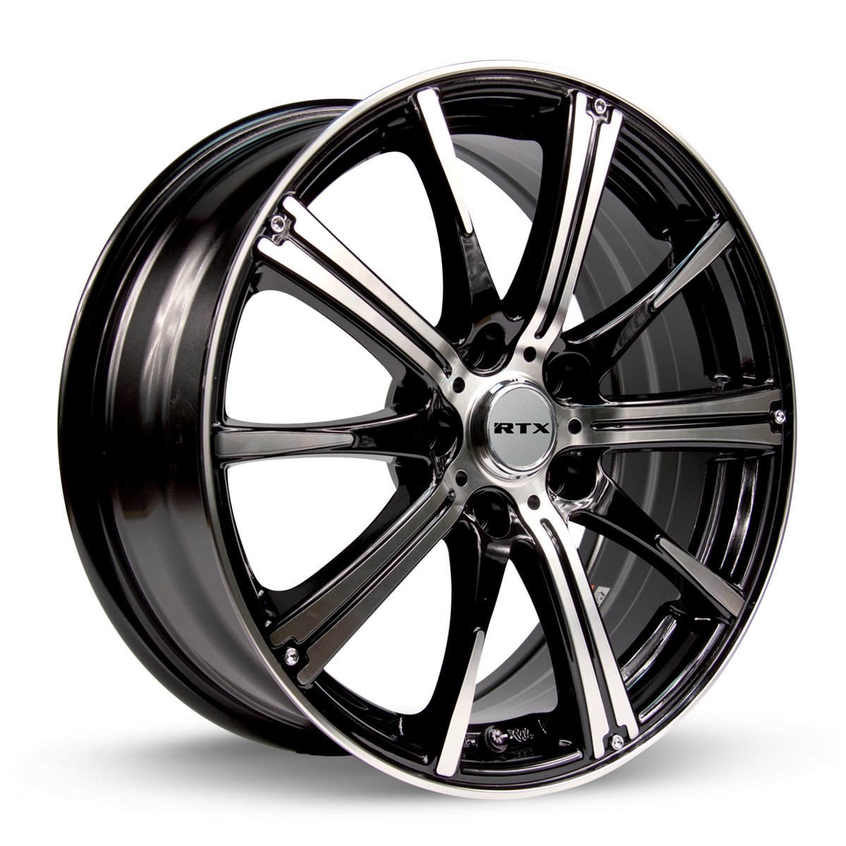 RTX Spark Black Machined 15x6 +45 4x100mm 73.1mm - Wheelwiz