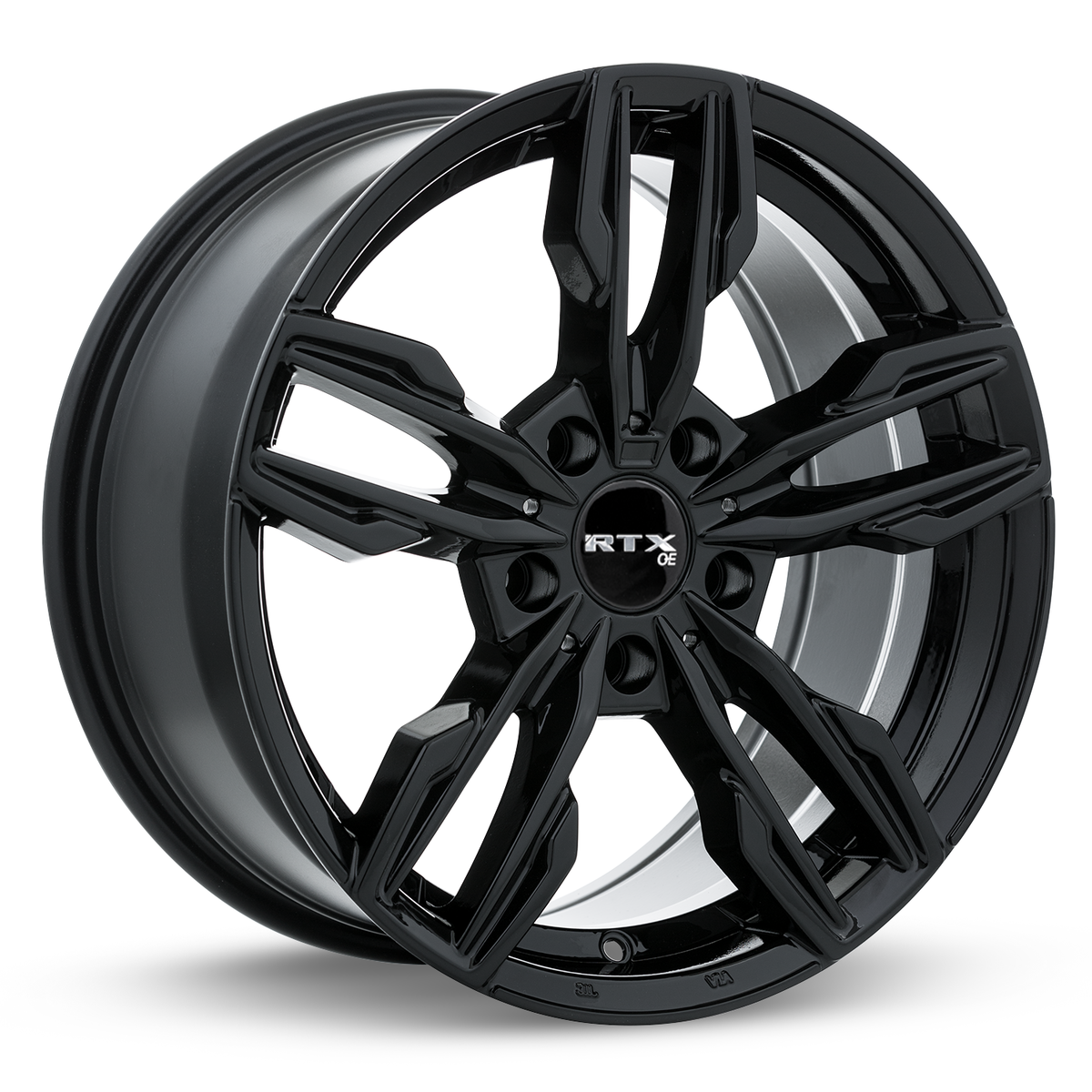 RTX Stade Gloss Black 18x8 +35 5x120mm 72.6mm - Wheelwiz