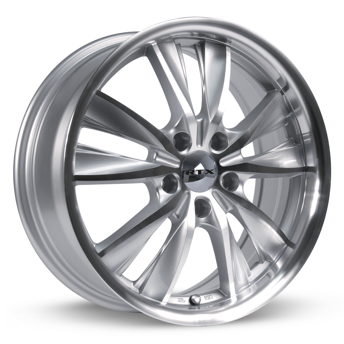 RTX Twist Silver Machined 17x7 +40 5x114.3mm 73.1mm - Wheelwiz
