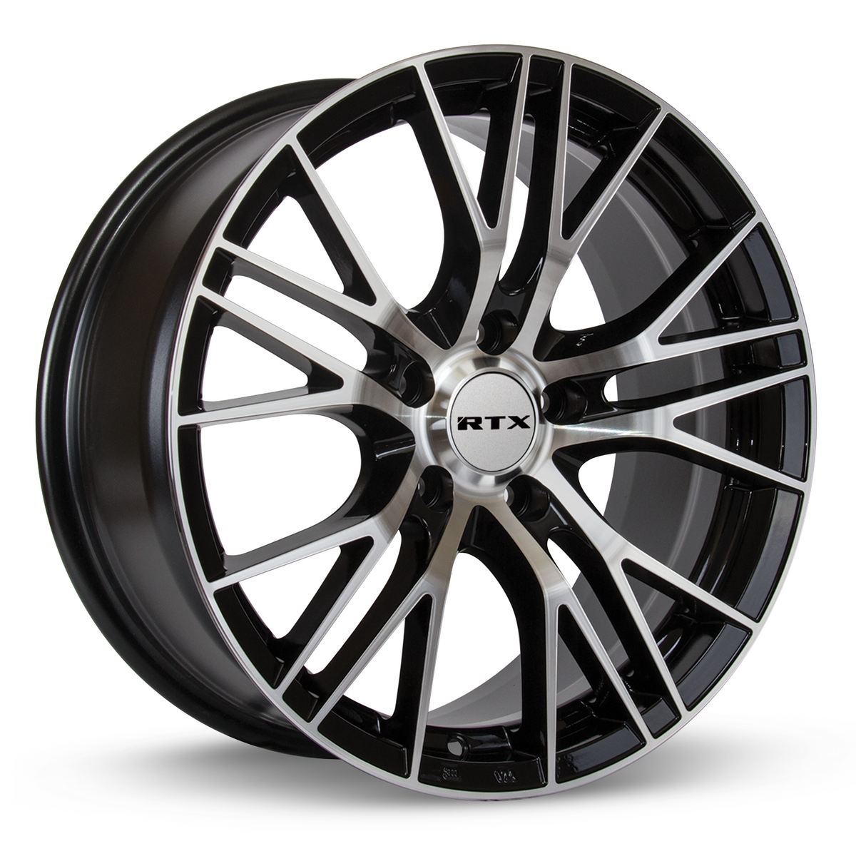 RTX Vertex Black Machined 17x7.5 +40 5x114.3mm 73.1mm - Wheelwiz