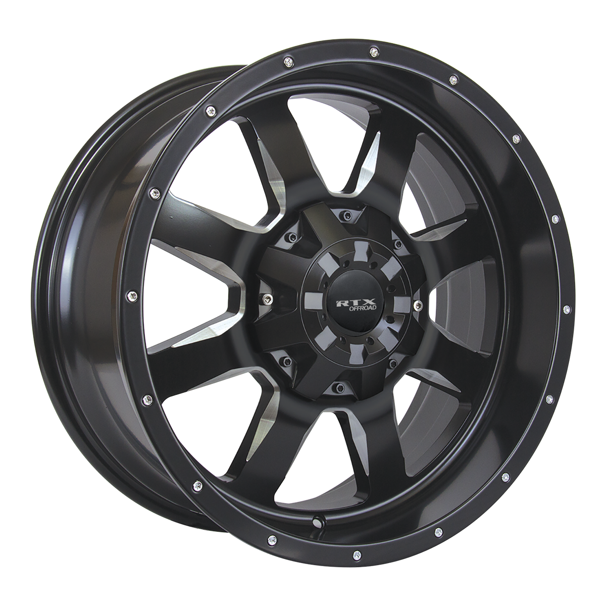 RTX Ridgeline Satin Black Milled 18x9 +10 6x135|6x139.7mm 87.1mm - Wheelwiz
