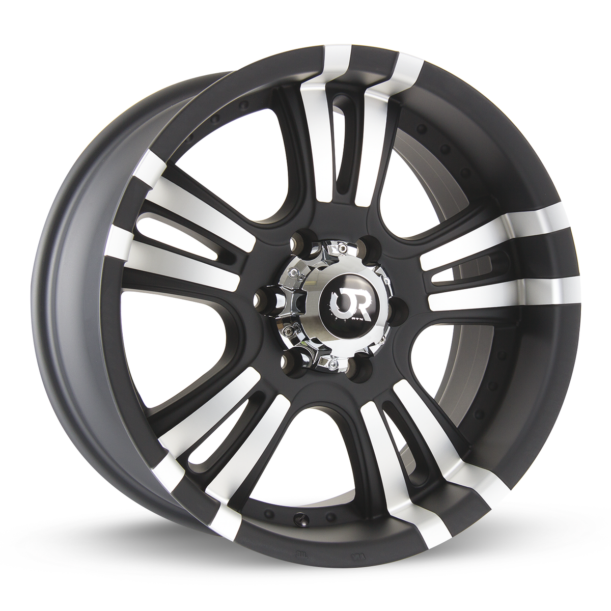 RTX Roar II Black Machined 17x9 +25 6x139.7mm 106.1mm
