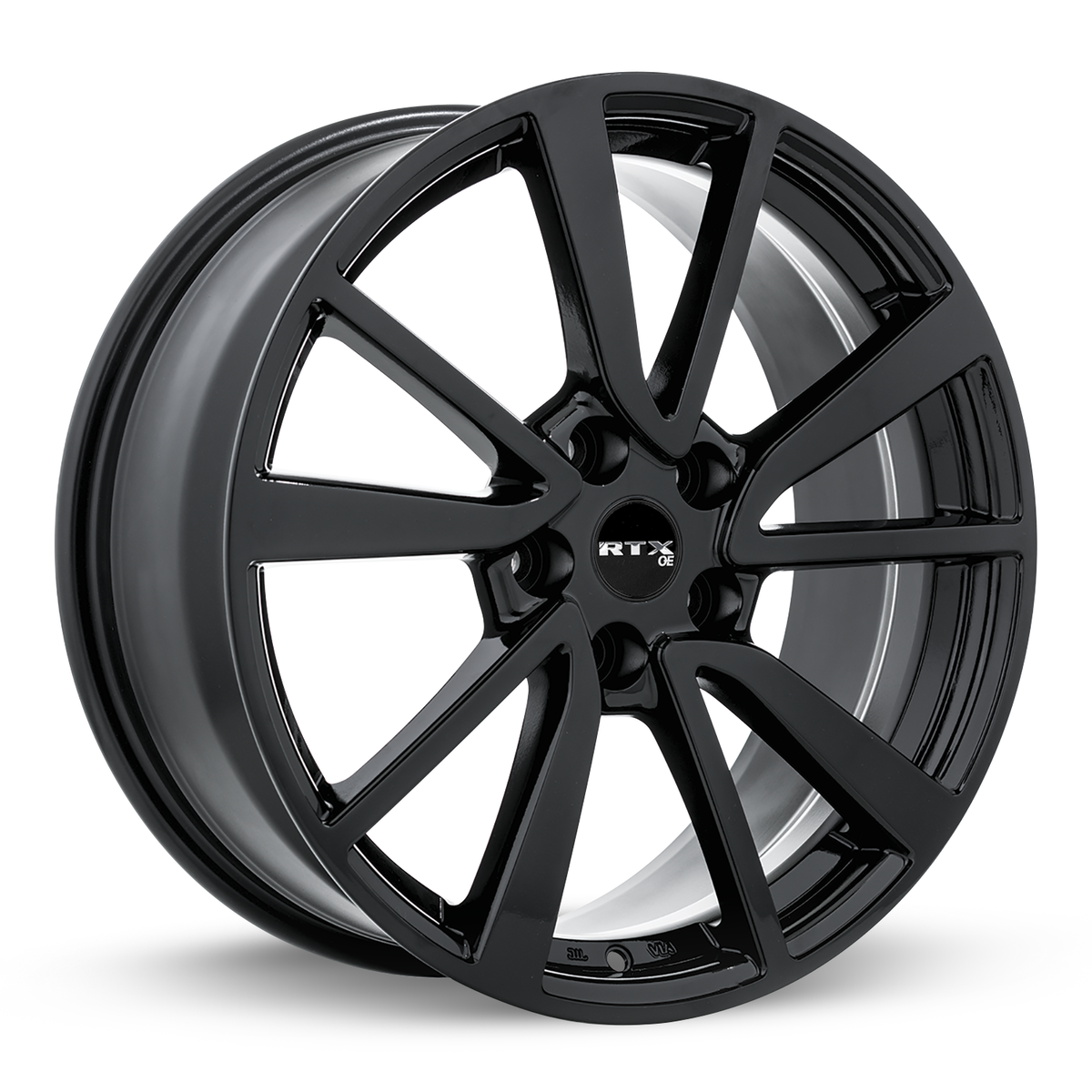 RTX Rogue Gloss Black 18x7.5 +35 5x114.3mm 66.1mm - Wheelwiz
