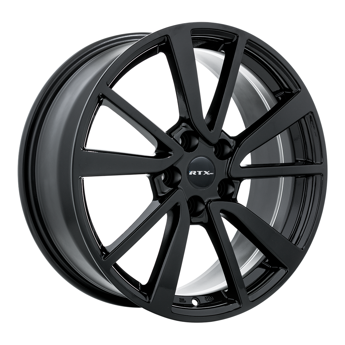 RTX Rogue Gloss Black 16x6.5 +38 5x114.3mm 66.1mm - Wheelwiz