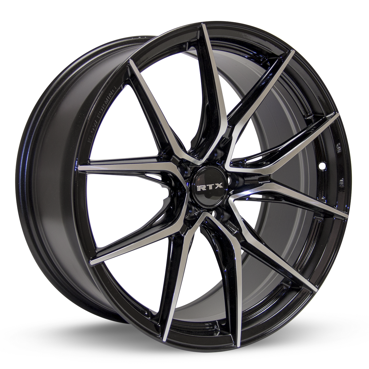 RTX Slick Black Machined 17x7.5 +42 5x114.3mm 73.1mm - Wheelwiz