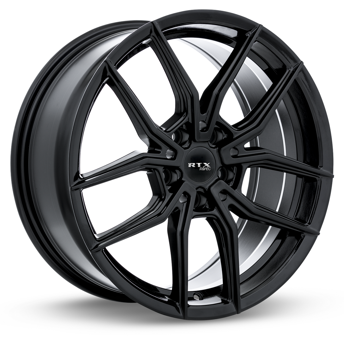 RTX SW05 Gloss Black 18x8 +42 5x114.3mm 73.1mm - Wheelwiz