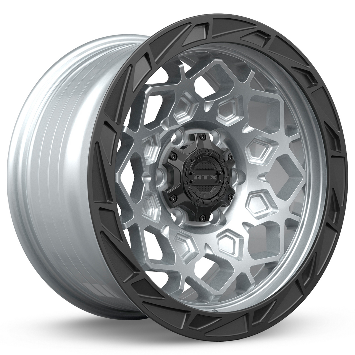 RTX Spade Hyper Silver Black Lip 18x9 +10 6x139.7mm 106.1mm - Wheelwiz