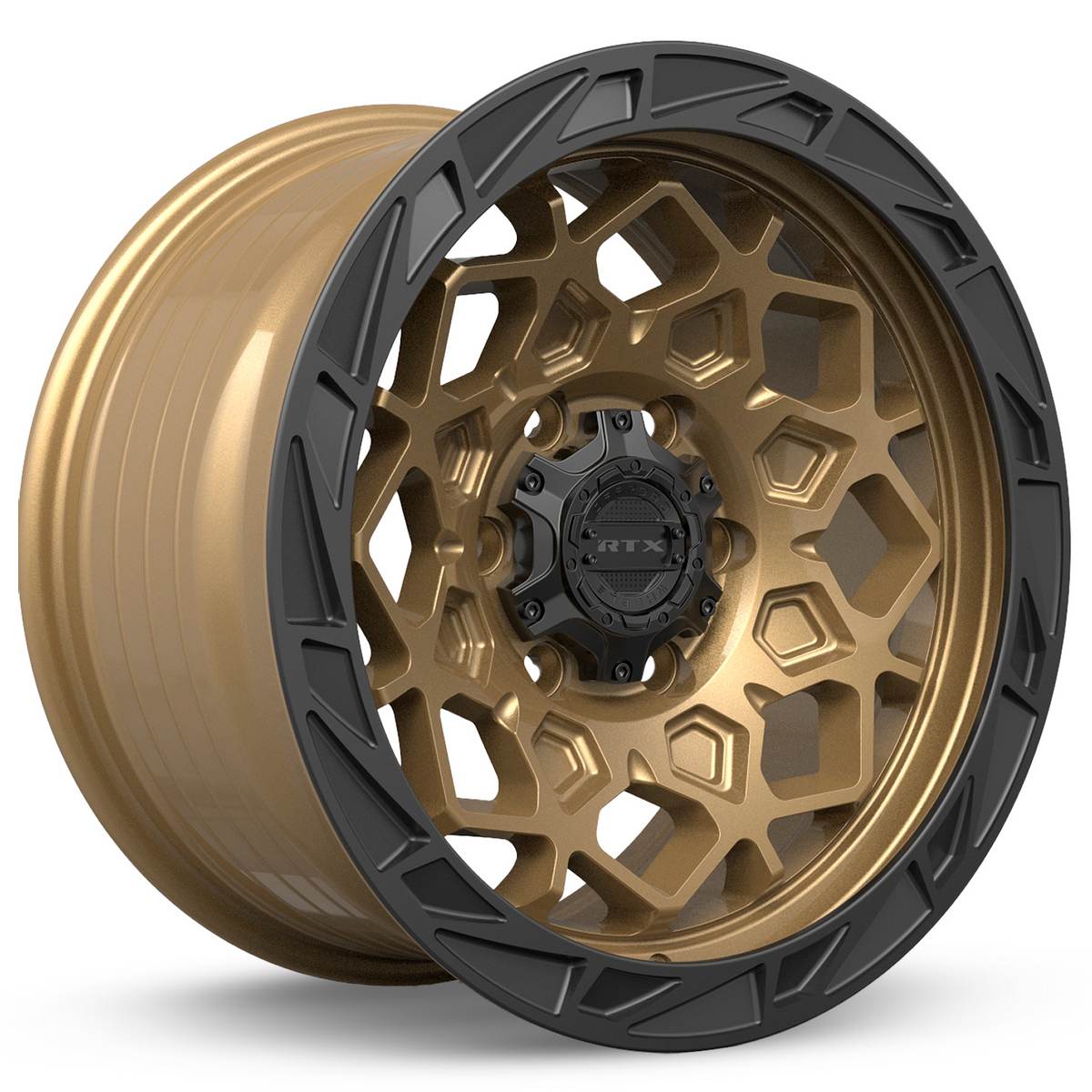 RTX Spade Satin Bronze Black Lip 18x9 +10 6x139.7mm 106.1mm - Wheelwiz