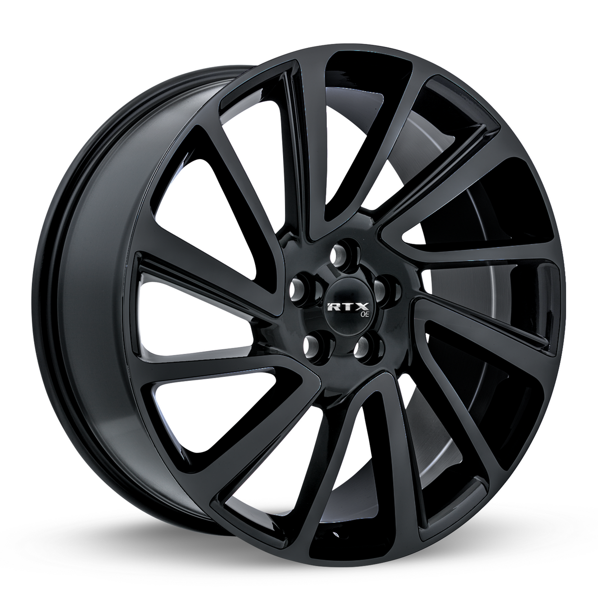 RTX Sterling Satin Black 20x8.5 +45 5x108mm 63.4mm - Wheelwiz