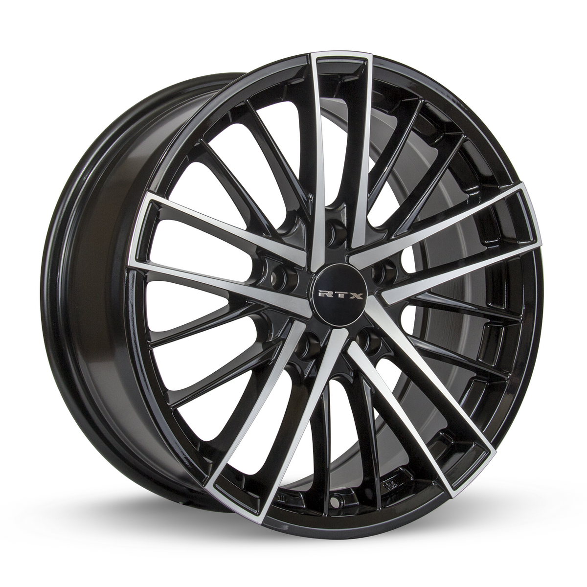 RTX Stix Black Machined 16x7 +40 5x114.3mm 73.1mm - Wheelwiz