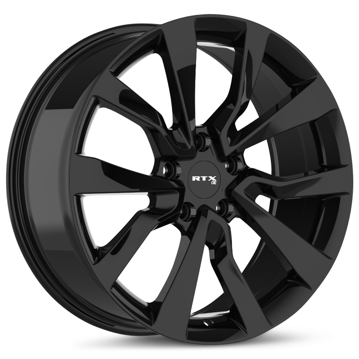 RTX TS04 Gloss Black 18x8 +35 5x114.3mm 64.1mm - Wheelwiz