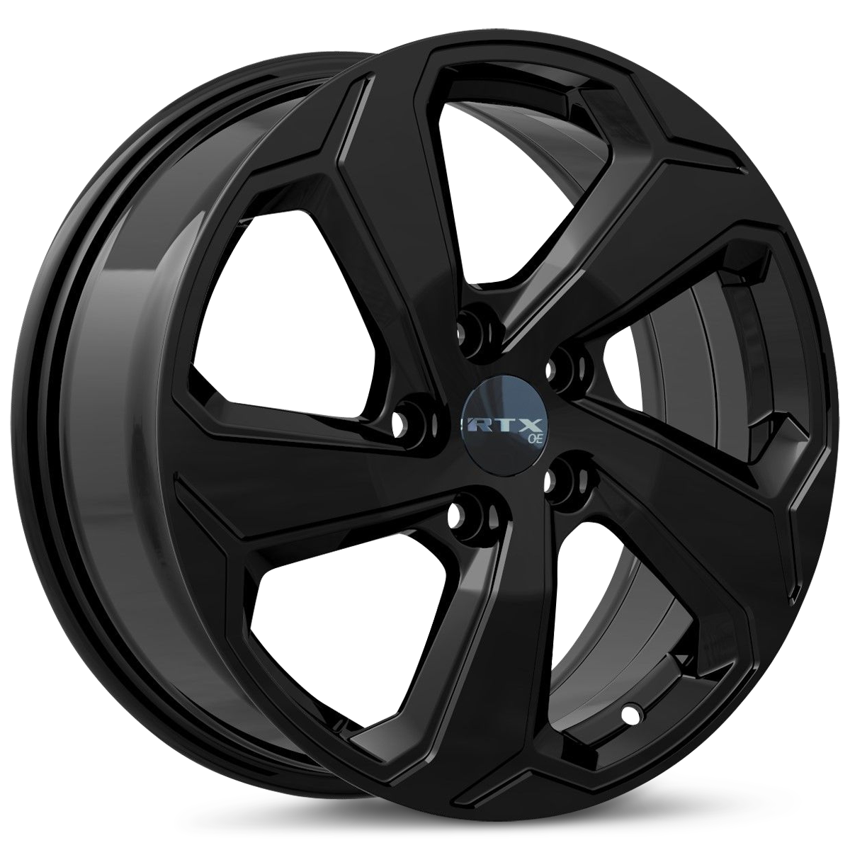 RTX TY05 Gloss Black 19x7.5 +35 5x114.3mm 60.1mm - Wheelwiz