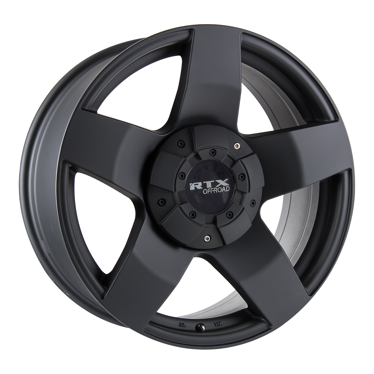 RTX Thunder Matte Black 17x8 +10 8x165.1mm 125mm - Wheelwiz
