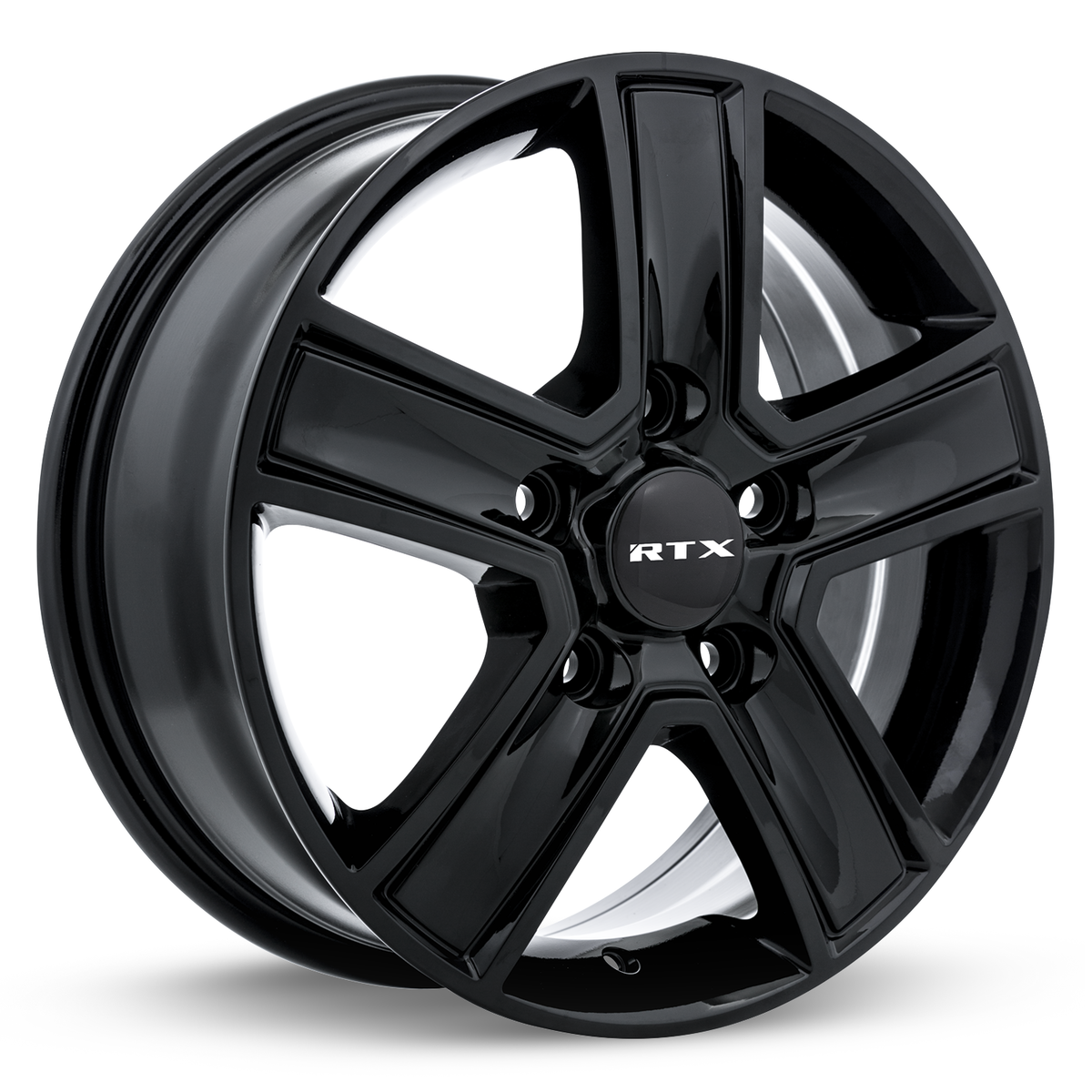 RTX Transit Gloss Black 16x6.5 +60 5x160mm 65.1mm - Wheelwiz