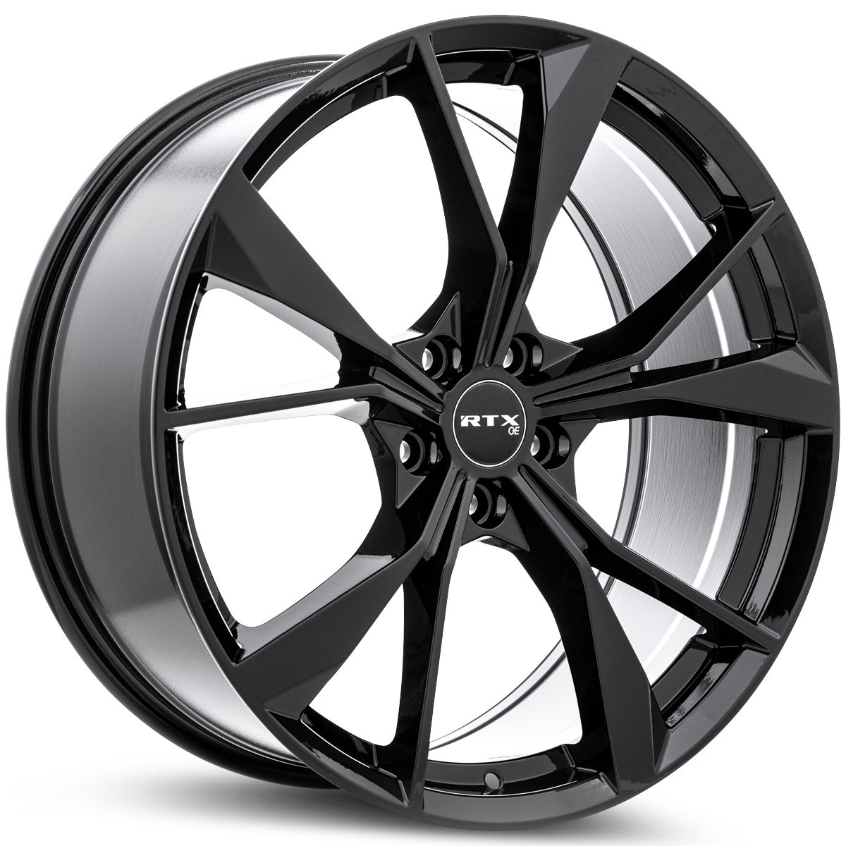 RTX VW01 Gloss Black 19x8 +40 5x112mm 57.1mm - Wheelwiz
