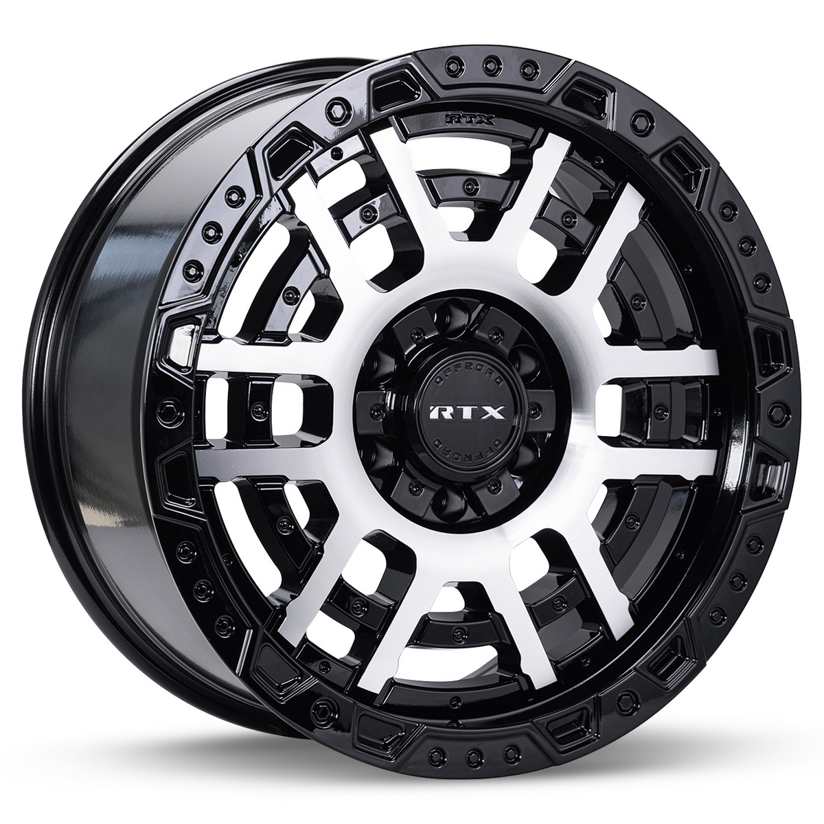 RTX Valhalla Black Machined 22x9 +18 6x135|6x139.7mm 106.1mm - Wheelwiz