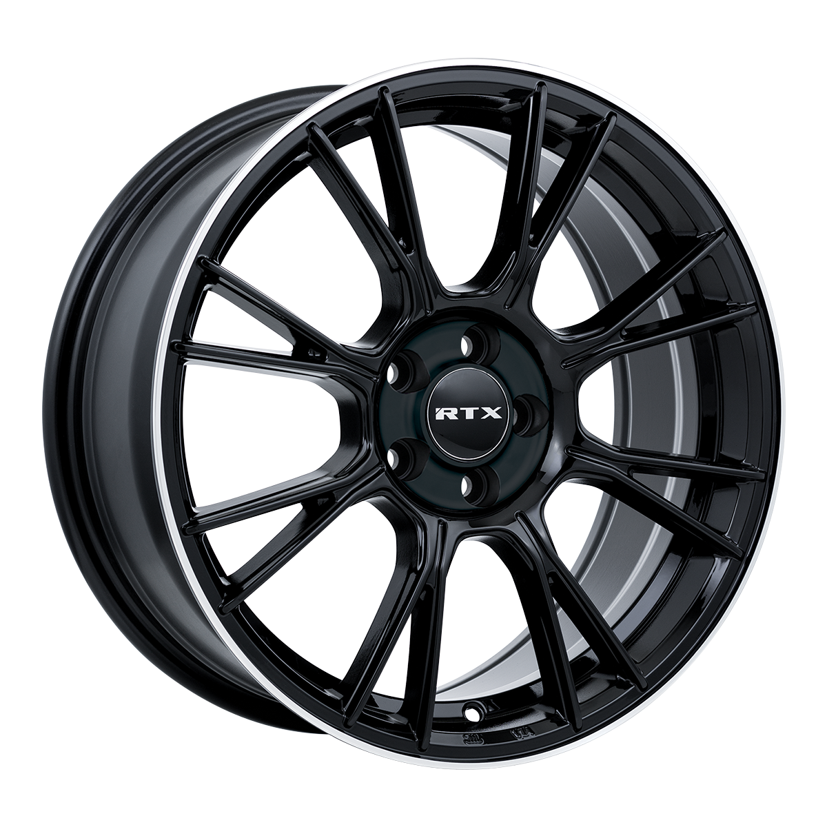 RTX Vapor Black With Machined Lip 18x8 +40 5x114.3mm 73.1mm
